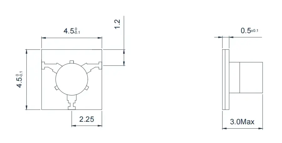 8.0~18.0GHz Mikroşerit Sirkülatör Görünümü
