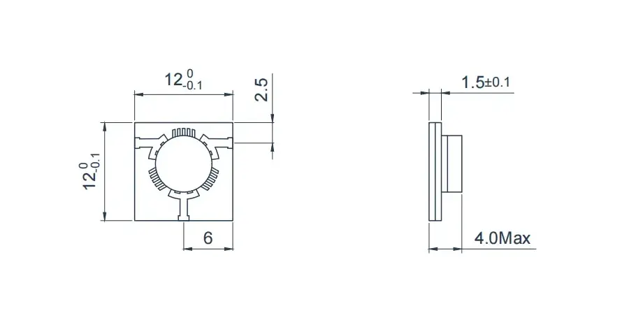 3.5~5.0GHz Mikroşerit Sirkülatör Görünümü