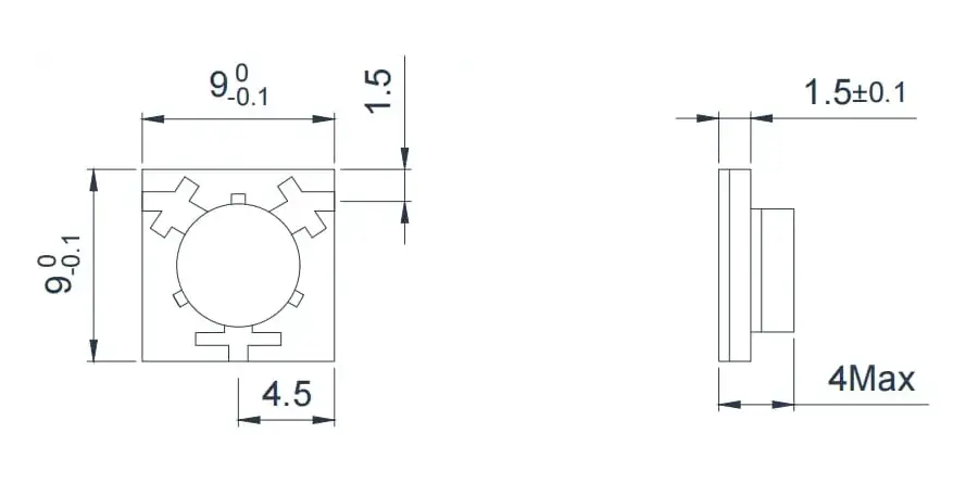 5.0~6.0GHz Mikroşerit Sirkülatör Görünümü