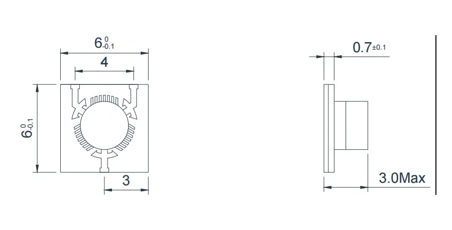 8.0~18.0GHz Microstrip Circulator Appearance