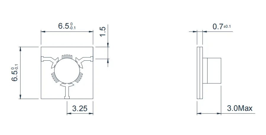 8.0~12.0GHz Broadband Microstrip 'T' junction Circulator