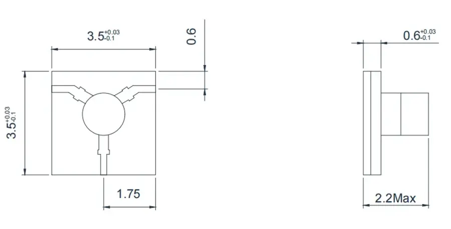 8.0~18.0GHz Mikroşerit Sirkülatör Görünümü