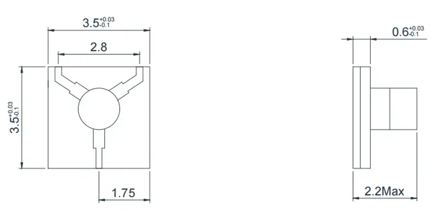 28.0~40.0GHz Mikroşerit Sirkülatör Görünümü