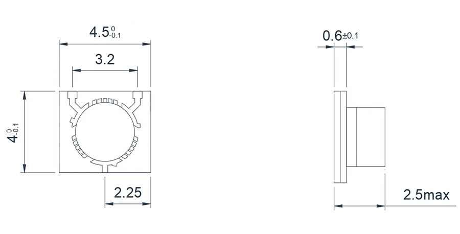 5.0~6.0GHz Microstrip Circulator Appearance