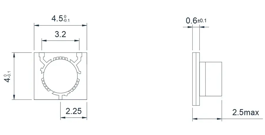5.0~6.0GHz Mikroşerit Sirkülatör Görünümü