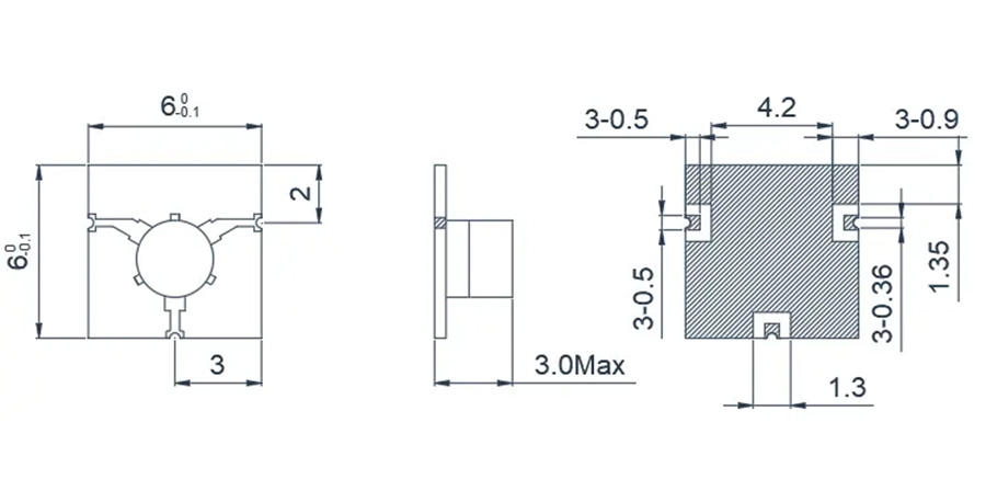 14.0~18.0GHz Surface Mount Technology Microstrip 'T' junction Circulator
