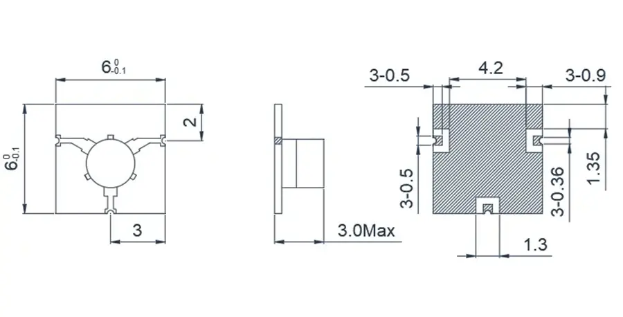 14.0~18.0GHz Yüzeye Montaj Teknolojisi Mikroşerit 'T' Bağlantılı Sirkülatör