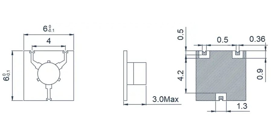 14.0~18.0GHz Surface Mount Technology Microstrip 'Y' junction Circulator