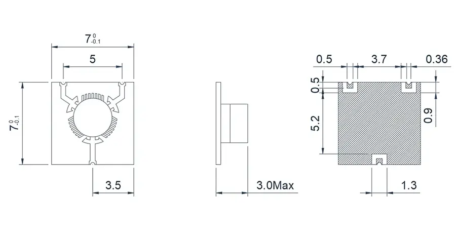 8.0~12.0GHz Yüzeye Montaj Teknolojisi Mikroşerit 'Y' Bağlantılı Sirkülatör