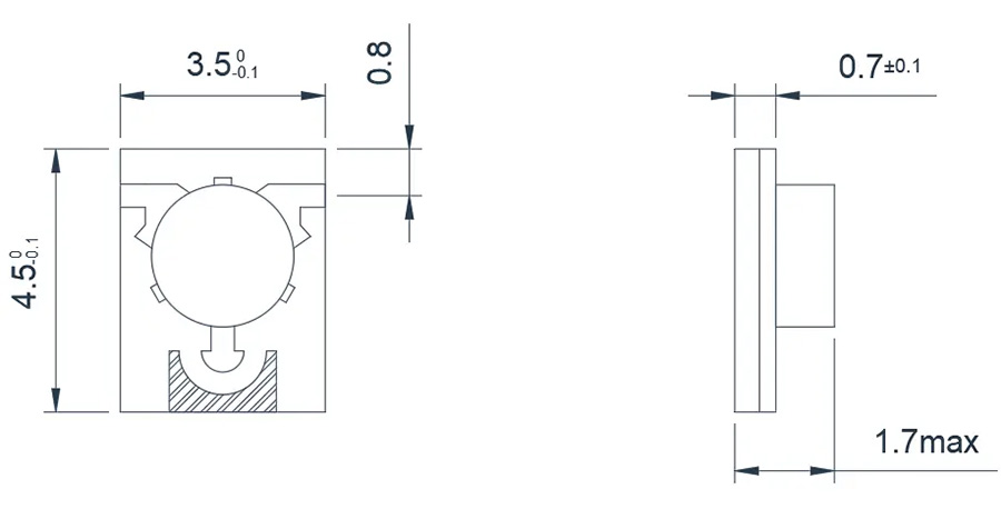 15.0~17.0GHz Miniaturized Microstrip Isolator