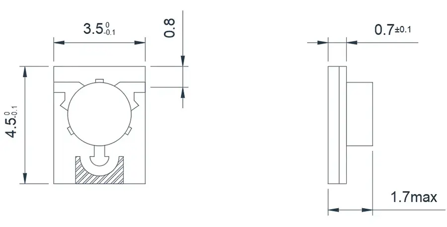 15.0~17.0GHz Minyatürleştirilmiş Mikroşerit İzolatör