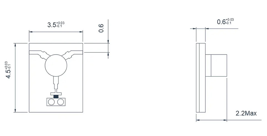 33.0~37.0GHz Miniaturized Microstrip Isolator