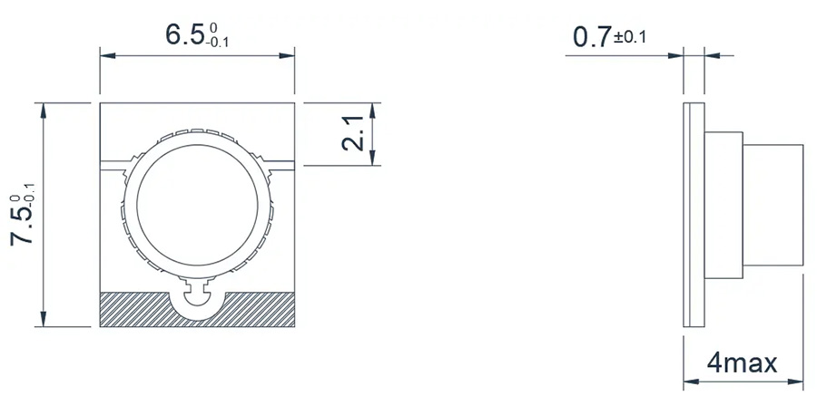 5.0~6.0GHz Miniaturized Microstrip Isolator
