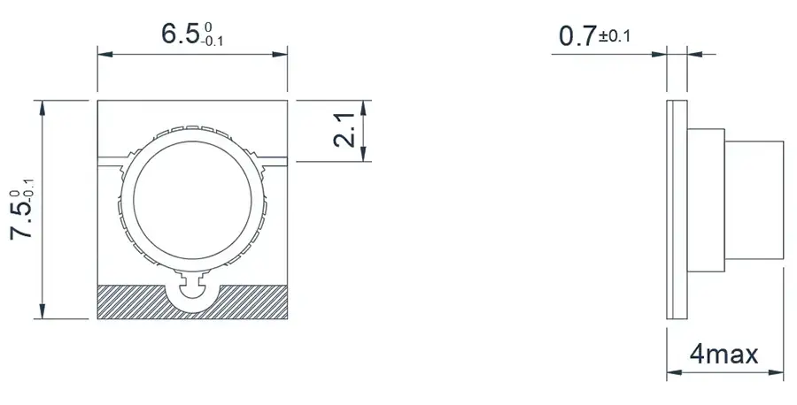 5.0~6.0GHz Minyatürleştirilmiş Mikroşerit İzolatör