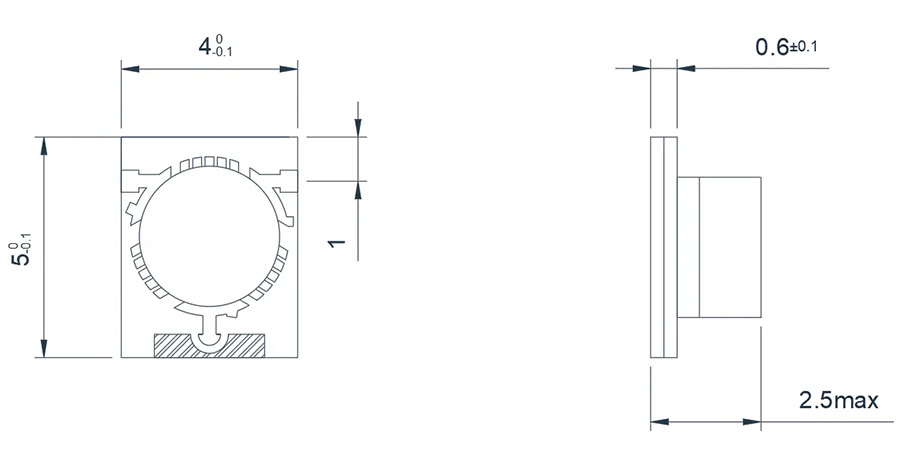 8.0~12.0GHz Miniaturized Microstrip Isolator