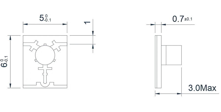 14.0~20.0GHz Typical Microstrip 'T' junction Isolator