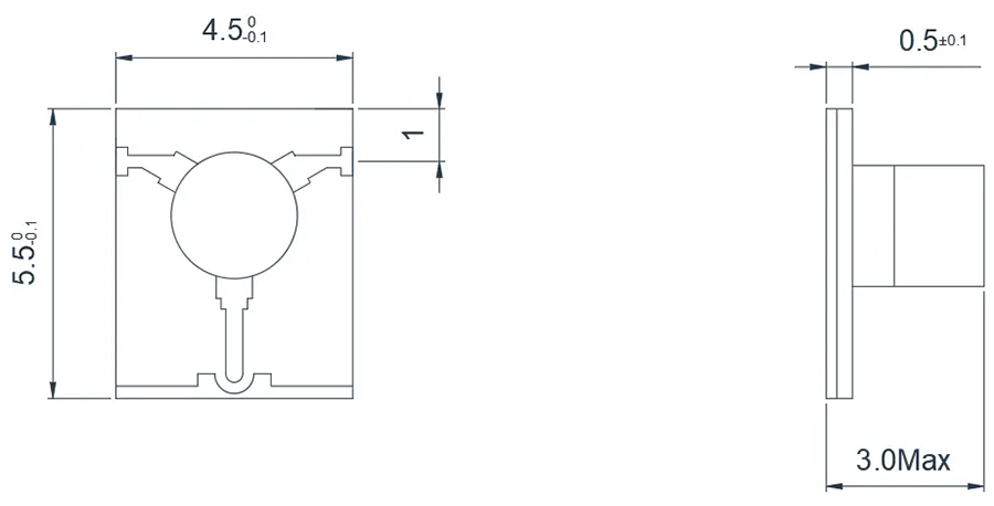 18.0~28.0GHz Typical Microstrip 'T' junction Isolator