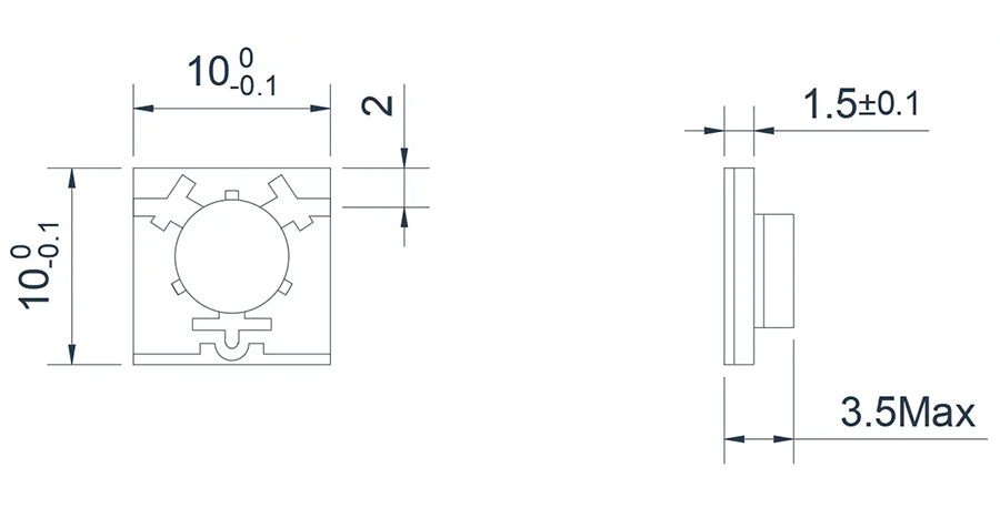 5.0~8.0GHz Typical Microstrip 'T' junction Isolator