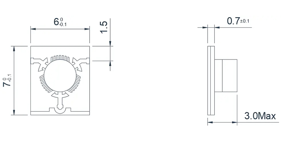 8.0~18.0GHz Typical Microstrip 'T' junction Isolator