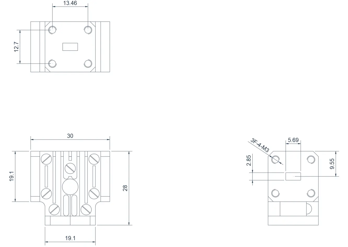 WR-22  Junction Waveguide Circulator Appearance