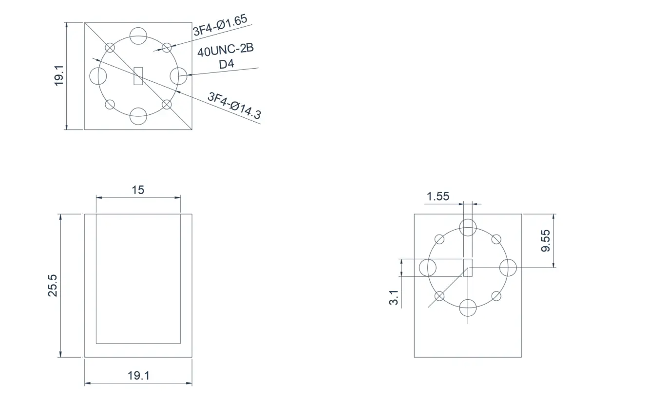 WR-22  Junction Waveguide Circulator Appearance