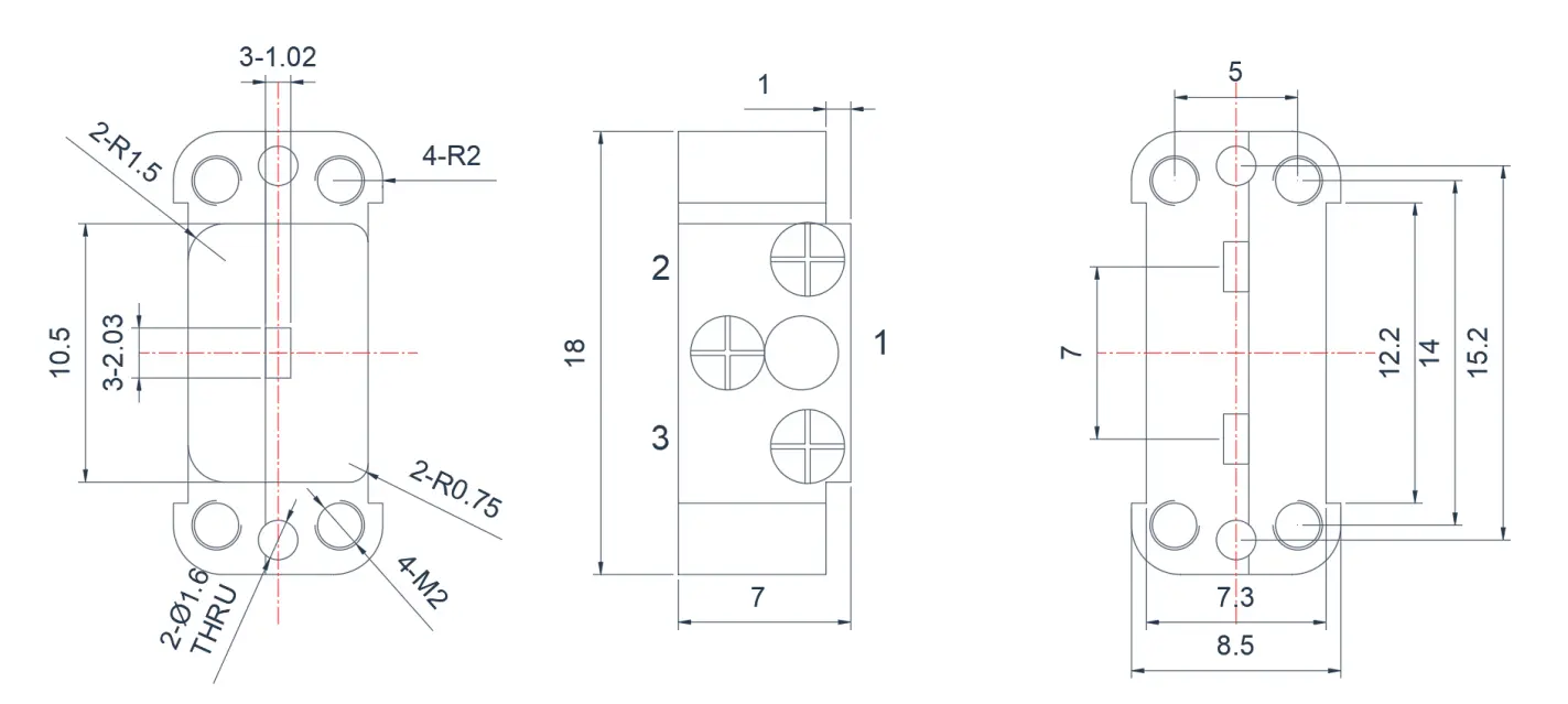 WR-8   Junction Waveguide Circulator Appearance