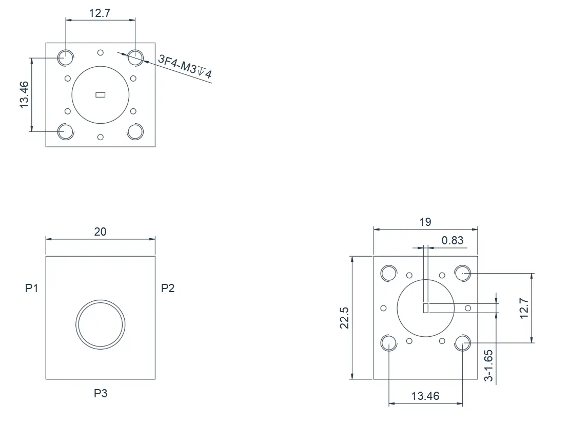 WR-7  Junction Waveguide Circulator Appearance