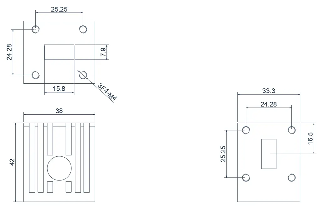 WR-62 Junction Waveguide Circulator Appearance