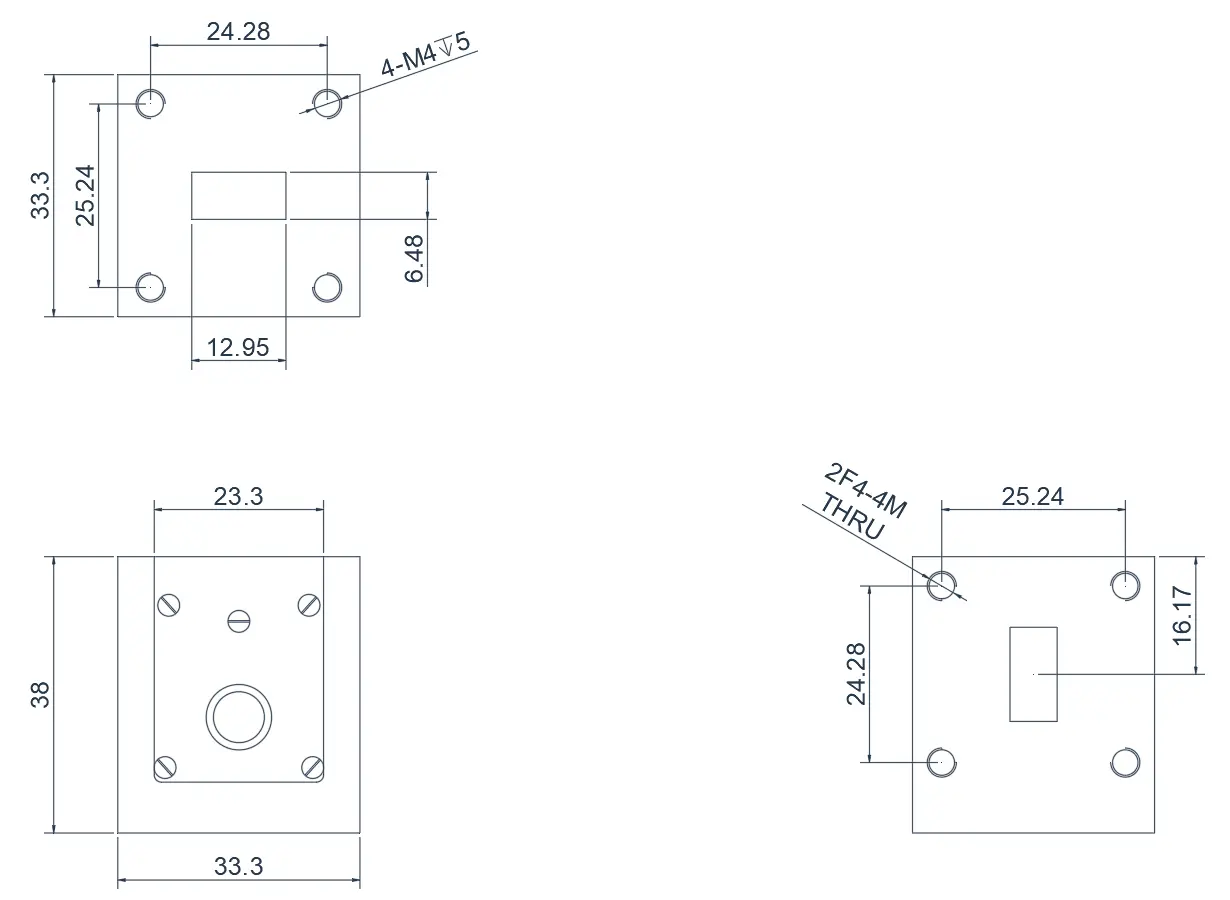 WR-51 Junction Waveguide Circulator Appearance