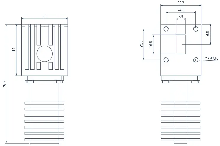 WR-62  Junction Waveguide Isolator Appearance